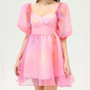 CIDER Heart On Fire Tulle Mini Dress $18